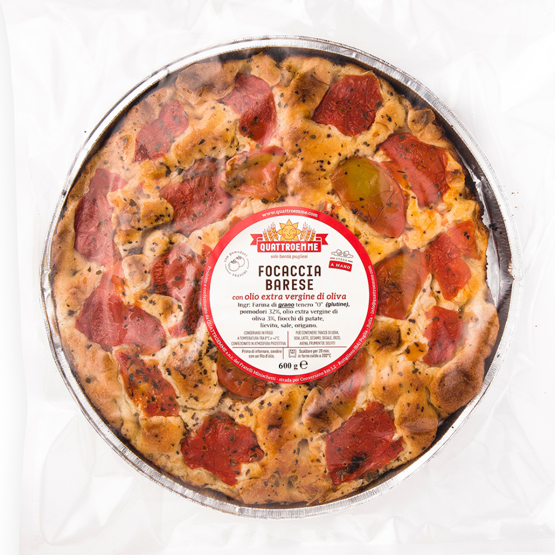 Focaccia Barese con olio extra vergine d